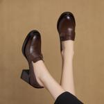 Luxurious Handcrafted Leather Women's Shoes: Elegance Redefined(Edamaijia82177)