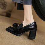 Handcrafted Leather Women's Shoes: Luxurious Elegance(Edamaijia82178F)