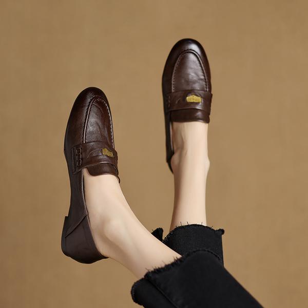 Exquisite Handcrafted Genuine Leather Shoes: Luxury, Elegance, and Quality(Edamaijia82179F)