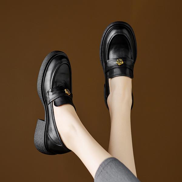 Luxurious Handmade Leather Women's Shoes: Elegant Craftsmanship(Edamaijia82190F)