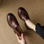 Luxurious Handmade Leather Women's Shoes: Elegant Craftsmanship(Edamaijia82190F)