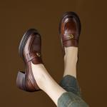 Luxury Handcrafted Leather Women's Shoes - Elegant Artistry in Quality(Edamaijia82191F)