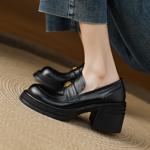 Luxury Handcrafted Leather Women's Shoes - Elegant Artistry in Quality(Edamaijia82191F)