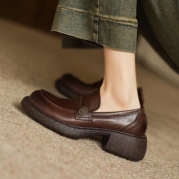 Handcrafted Luxury Leather Women's Shoes: Elegant Design and Exquisite Craftsmanship(Edamaijia82196F)