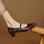 Handcrafted Luxury Leather Women’s Shoes: Exquisite Quality & Elegance(Edamaijia82198F)