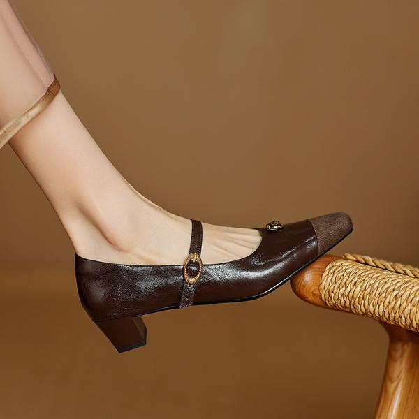 Handcrafted Luxury Leather Women’s Shoes: Exquisite Quality & Elegance(Edamaijia82198F)