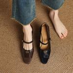 Luxurious Handmade Genuine Leather Women's Shoes - Exquisite Craftsmanship & Elegance(Edamaijia82199F)