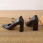 Handcrafted Genuine Leather Women's Shoes: Luxurious Quality and Elegance(Edamaijia9325F)