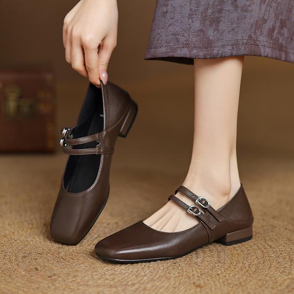 Handcrafted Luxury Leather Women's Shoes - Elegance Redefined(Edamaijia82203F)