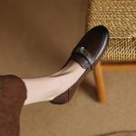 Elegant Handcrafted Leather Women's Shoes - Luxury Quality(Edamaijia82217F)