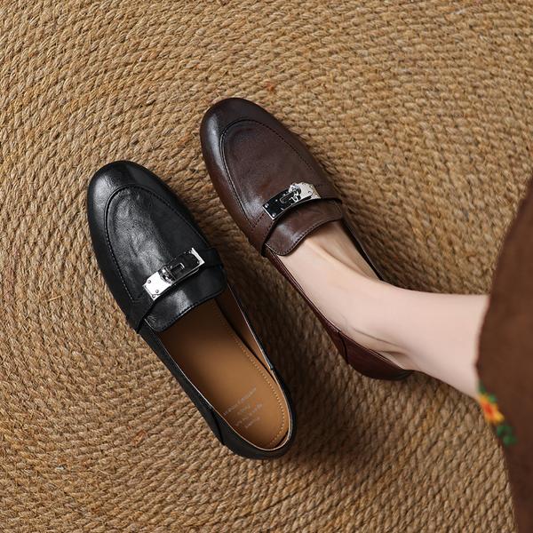 Elegant Handcrafted Leather Women's Shoes - Luxury Quality(Edamaijia82217F)