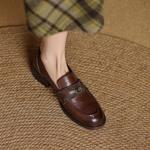 Exquisite Handmade Leather Women's Shoes: Timeless Luxury & Elegance(Edamaijia82218F)