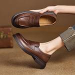 Luxurious Handcrafted Leather Women's Shoes: Elegance in Every Stitch(Edamaijia82219F)