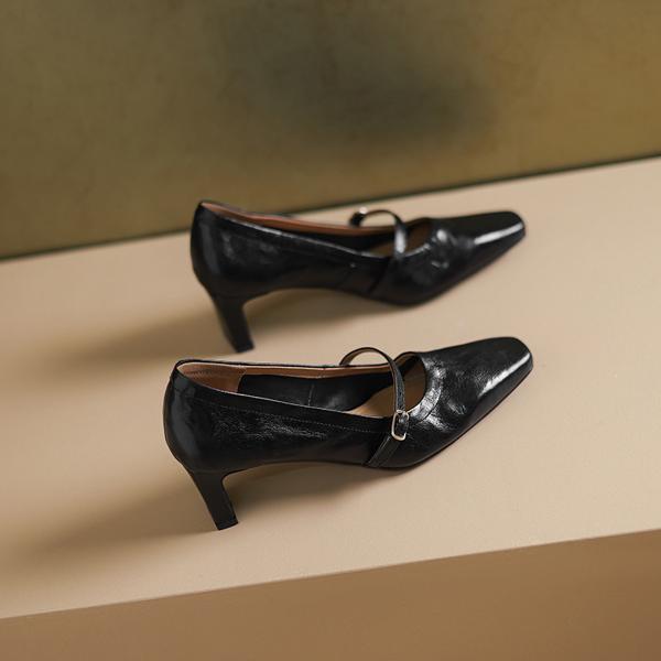 Handcrafted Luxurious Leather Women's Shoes: Elegance in Every Stitch(Edamaijia82275F)