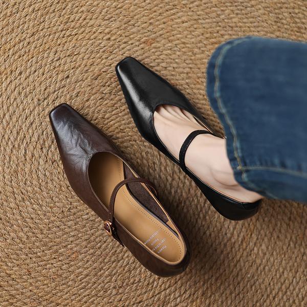 Handcrafted Luxury Genuine Leather Women's Shoes(Edamaijia82223F)