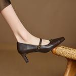 Luxurious Handmade Leather Women's Shoes: Exquisite Craftsmanship and Elegance(Edamaijia82222F)