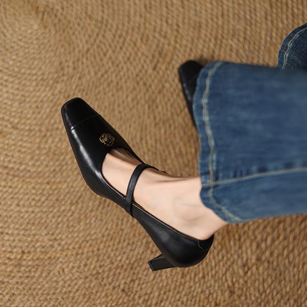 Luxurious Handmade Leather Women's Shoes: Exquisite Craftsmanship and Elegance(Edamaijia82222F)