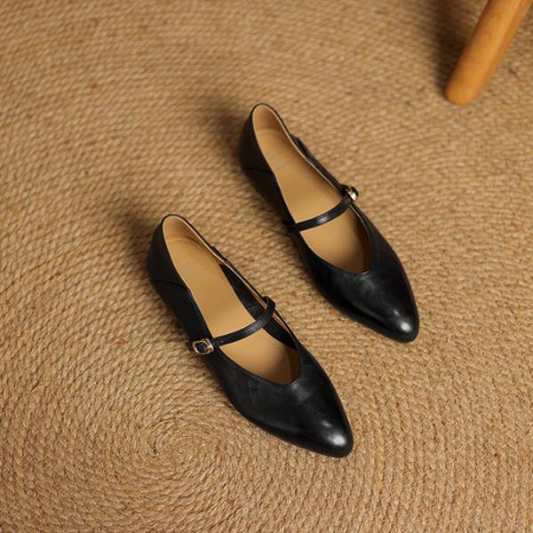 Exquisite Handcrafted Leather Women's Shoes: Luxury & Elegance(Edamaijia82226F)