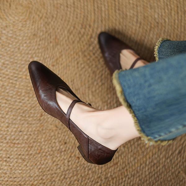 Exquisite Handcrafted Leather Women's Shoes: Luxury & Elegance(Edamaijia82226F)