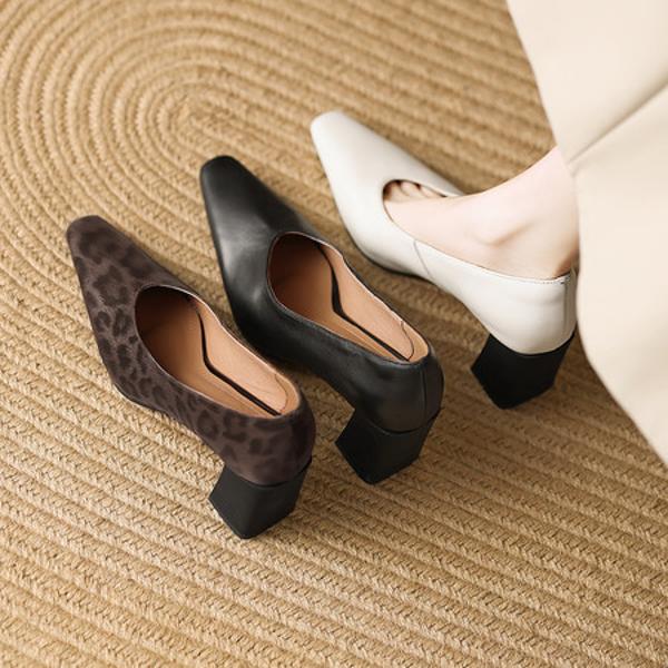 Crafted Luxury: Elegant Genuine Leather Handmade Women’s Shoes(Edamaijia9328F)