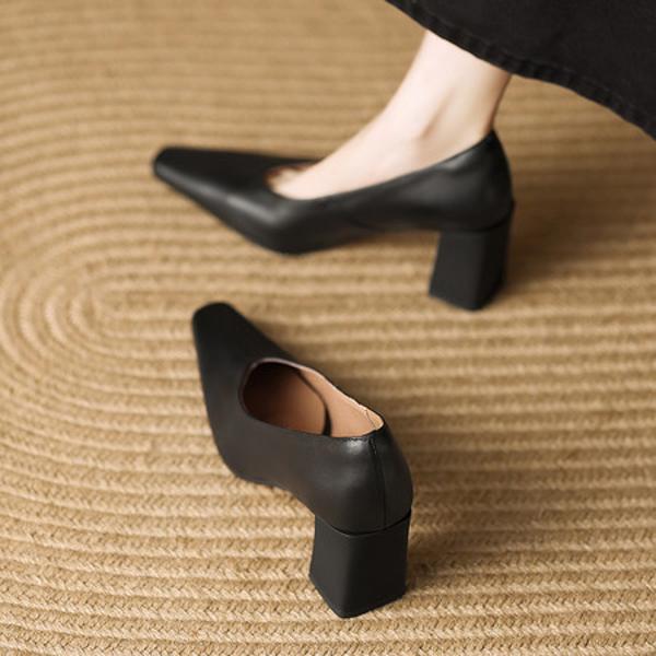 Crafted Luxury: Elegant Genuine Leather Handmade Women’s Shoes(Edamaijia9328F)