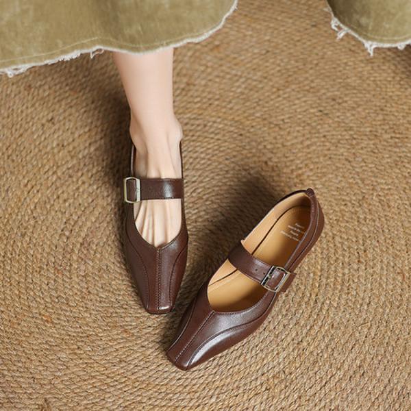 Luxury Handmade Leather Women's Shoes: Exquisite Craftsmanship(Edamaijia82231F)