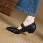 Luxury Handmade Leather Women's Shoes: Exquisite Craftsmanship(Edamaijia82231F)