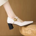 Handcrafted Luxury Leather Women's Shoes: Elegance in Every Stitch(Edamaijia9330F)