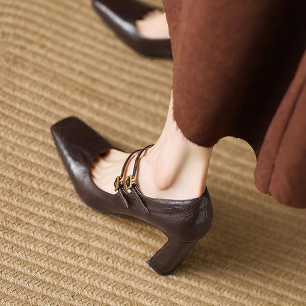 Handcrafted Luxurious Genuine Leather Women's Shoes(Edamaijia9331F)