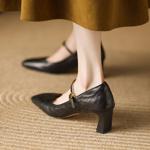 Luxury Handcrafted Genuine Leather Women’s Shoes(Edamaijia9332F)