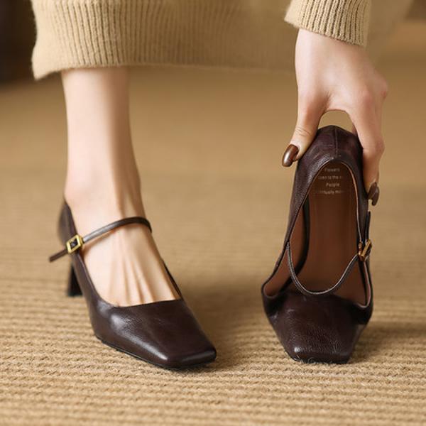 Luxury Handcrafted Genuine Leather Women’s Shoes(Edamaijia9332F)