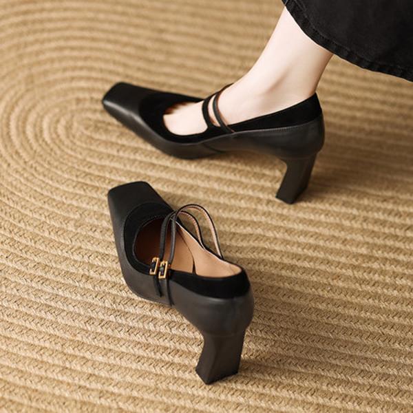 Handcrafted Leather Women's Shoes: Luxury & Elegance Awaits(Edamaijia9335F)