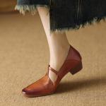 Handcrafted Italian Leather Women's Shoes: Luxurious Elegance & Superior Quality(Edamaijia82257F)