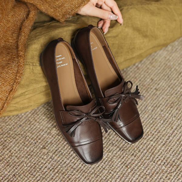 Handcrafted Genuine Leather Women’s Shoes: Elegance Redefined(Edamaijia82279F)