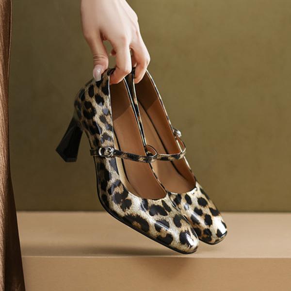 Elegant Luxury Handmade Leather Women's Shoes - Superior Craftsmanship(Edamaijia82283F)