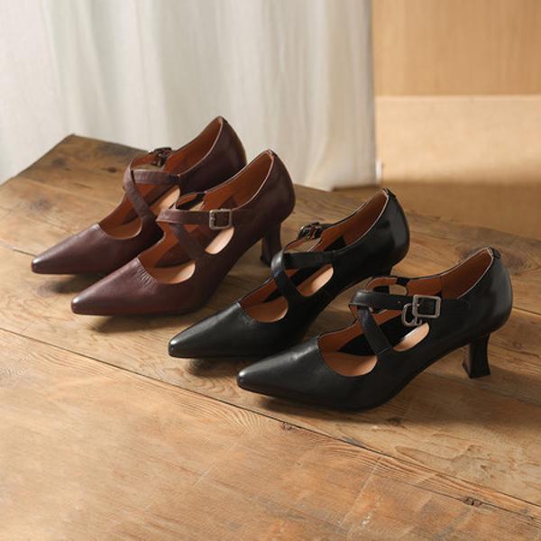 Exquisite Handcrafted Leather Women's Shoes - Luxurious Elegance(Edamaijia82293F)