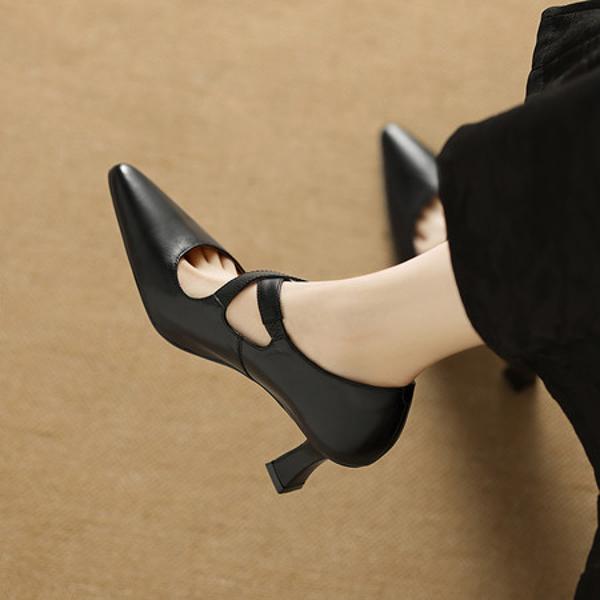 Exquisite Handcrafted Leather Women's Shoes - Luxurious Elegance(Edamaijia82293F)