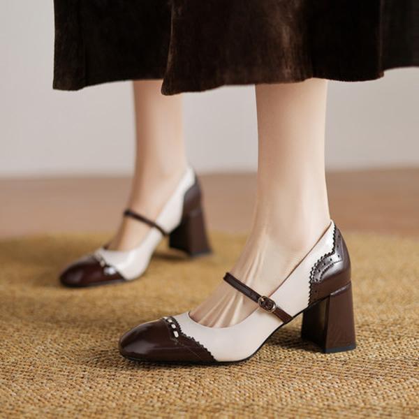 Exquisite Handcrafted Leather Women's Shoes: Elegance in Every Step(Edamaijia82307)