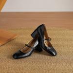 Handcrafted Luxury Leather Women’s Shoes - Timeless Elegance(Edamaijia82316F)