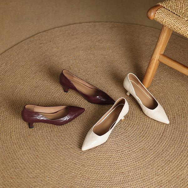 Handcrafted Luxury Leather Women's Shoes for Elegant Styles(Edamaijia9501F)