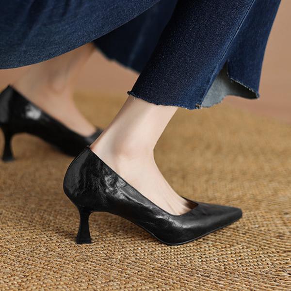 Luxury Handcrafted Genuine Leather Women's Shoes(Edamaijia9500F)