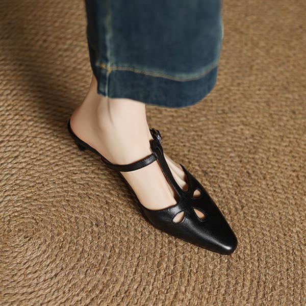 Handcrafted Luxury Leather Women’s Shoes for Elegance(Edamaijia82509F)