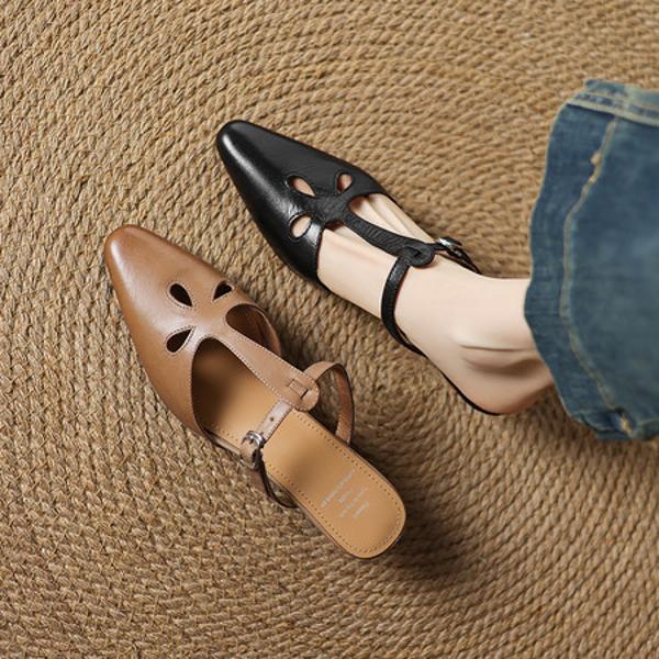 Handcrafted Luxury Leather Women’s Shoes for Elegance(Edamaijia82509F)