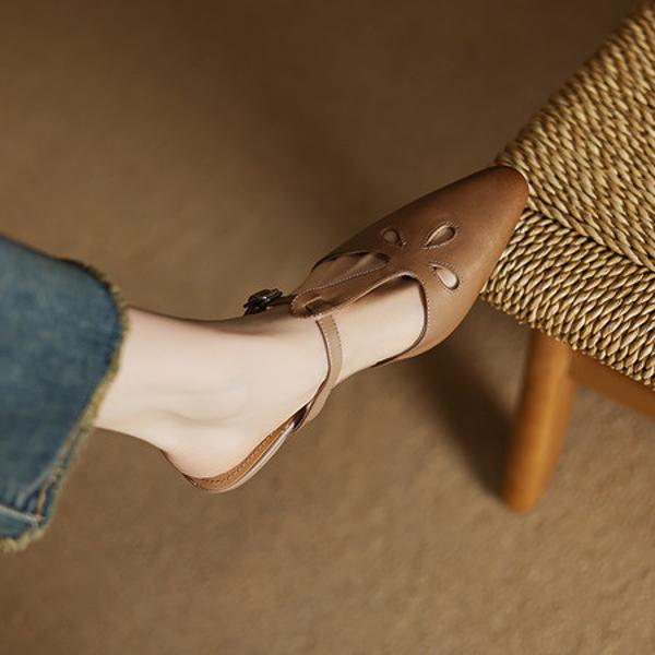 Handcrafted Luxury Leather Women’s Shoes for Elegance(Edamaijia82509F)