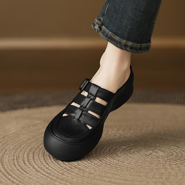 Handcrafted Genuine Leather Women's Shoes - Elevate Your Style with Luxury and Elegance(Edamaijia82505F)