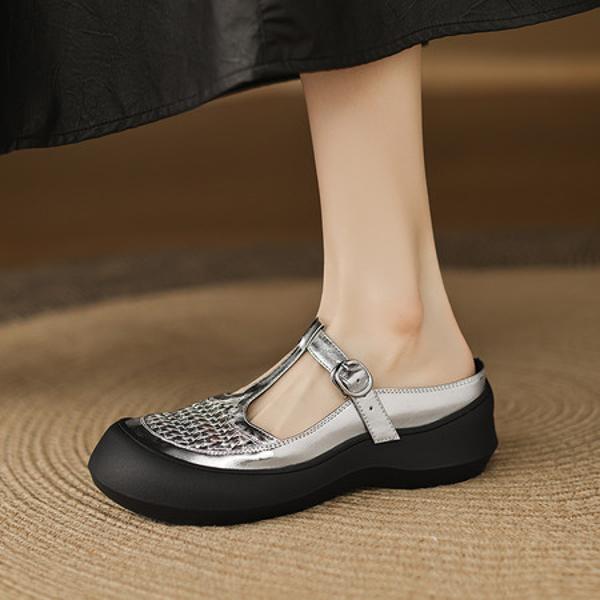 Handcrafted Genuine Leather Women's Shoes: Elegant Luxury Quality(Edamaijia82506F)