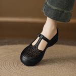 Handcrafted Genuine Leather Women's Shoes: Elegant Luxury Quality(Edamaijia82506F)