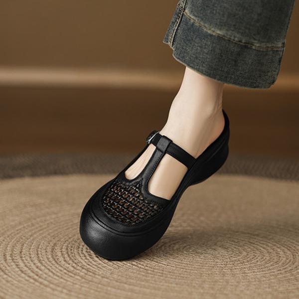 Handcrafted Genuine Leather Women's Shoes: Elegant Luxury Quality(Edamaijia82506F)