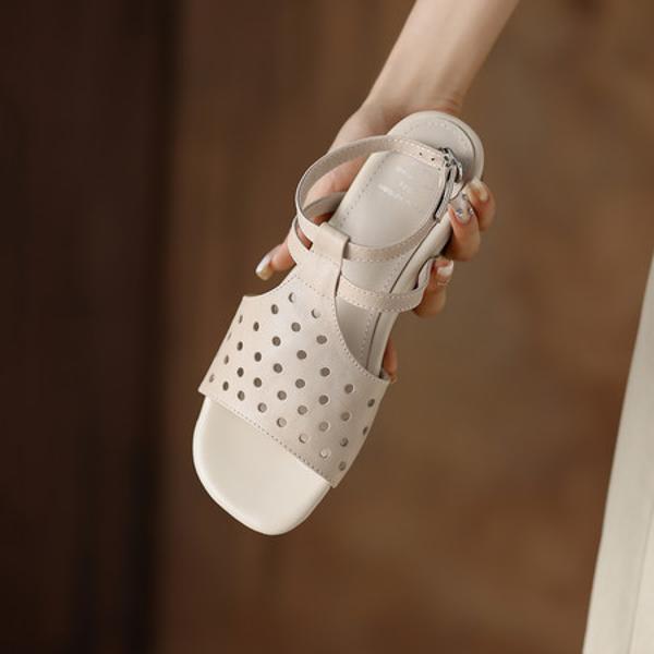 Elegant Luxury Handmade Leather Women's Shoes(Edamaijia82595F)