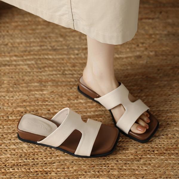 Elegant Handcrafted Leather Women’s Shoes - Luxury Quality Artistry(Edamaijia82558F)